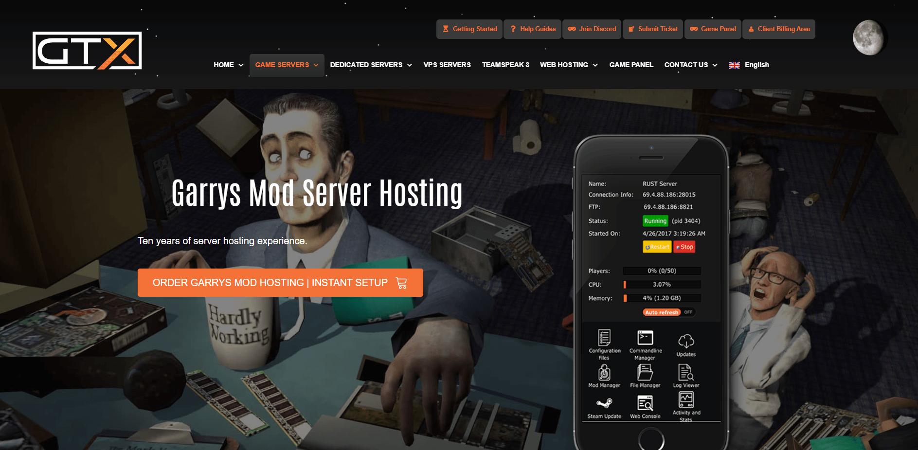 Free Gmod (Garry's mod) Server Hosting - AxentHost