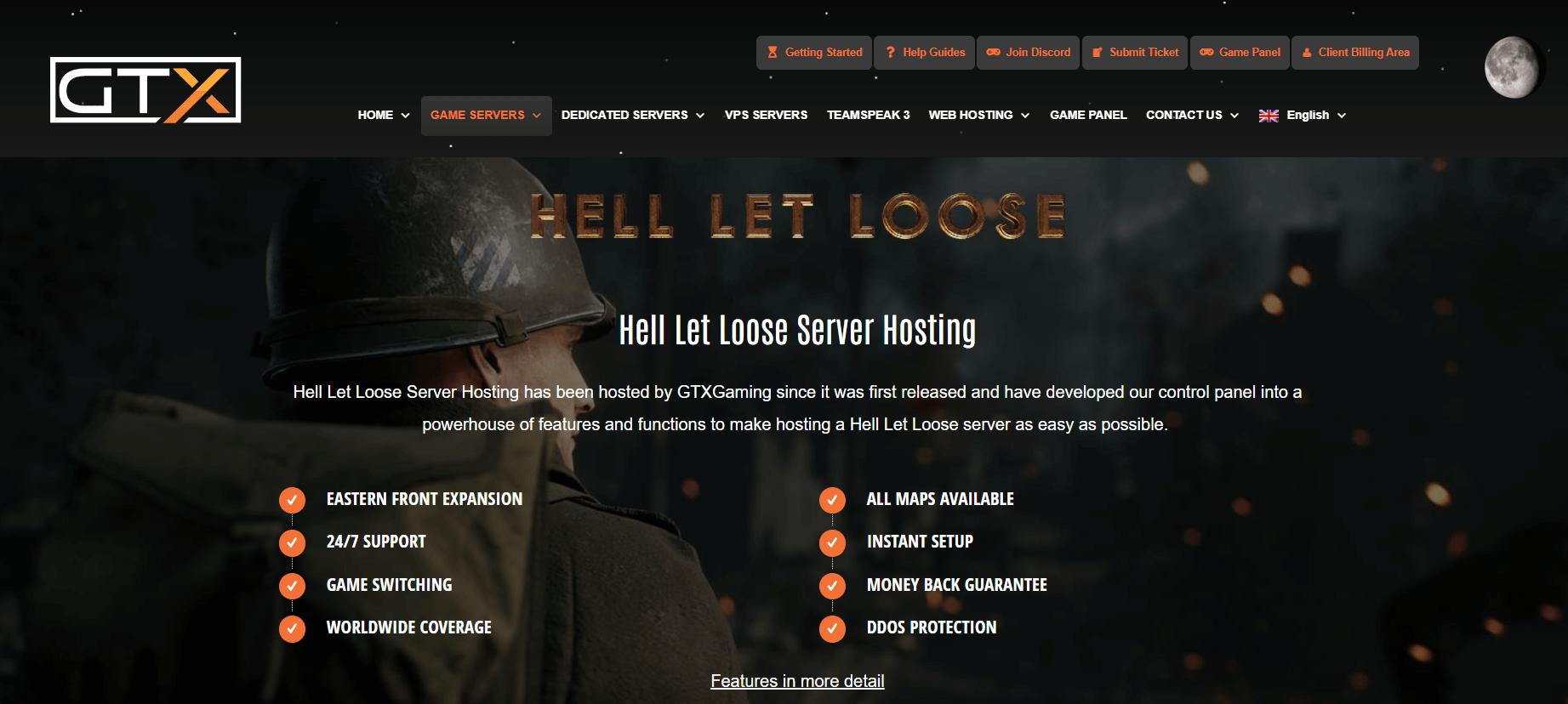 Hell Let Loose dedicated server by GTX Gaming