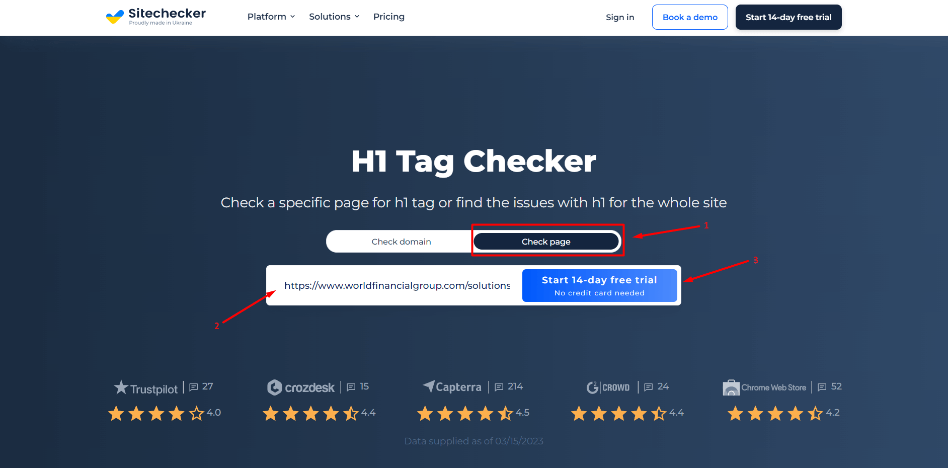 H1 checker page check