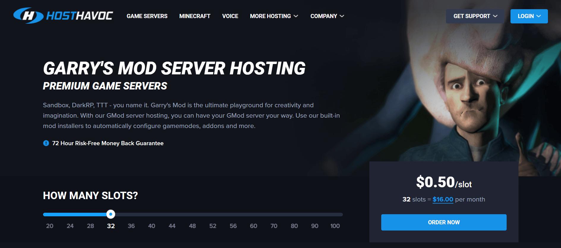 Host Havoc server hosting for Garry’s Mod