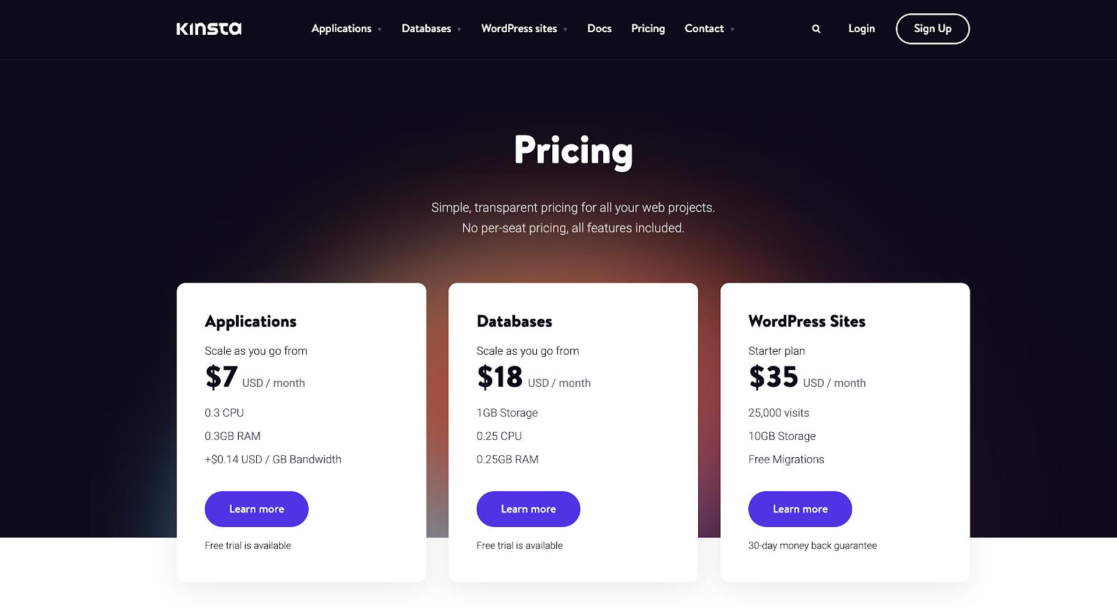 Kinsta - Best cloud provider for speed and security