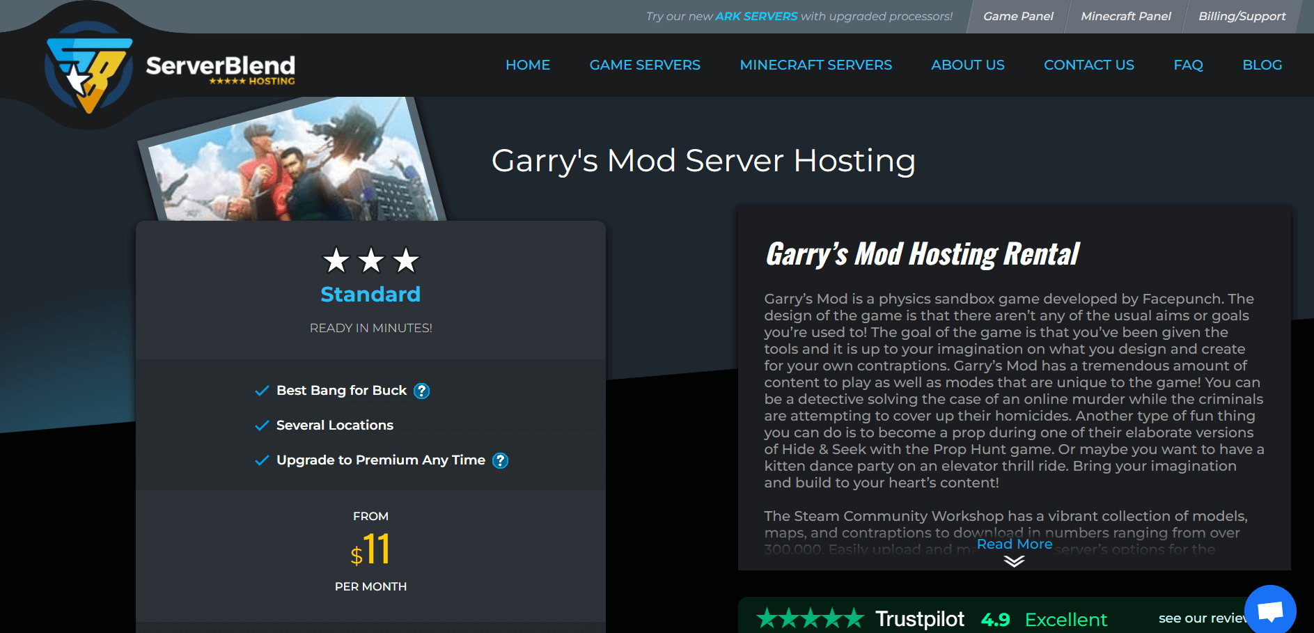 Garry’s Mod server hosting by Serverbland