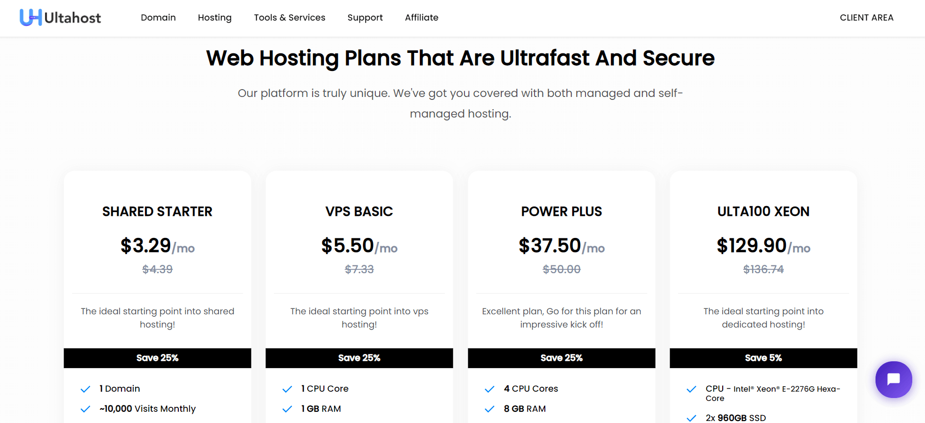 UltaHost Web Hosting