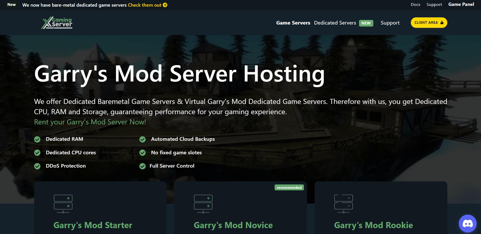 Garry’s Mod dedicated server by Xgamingserver