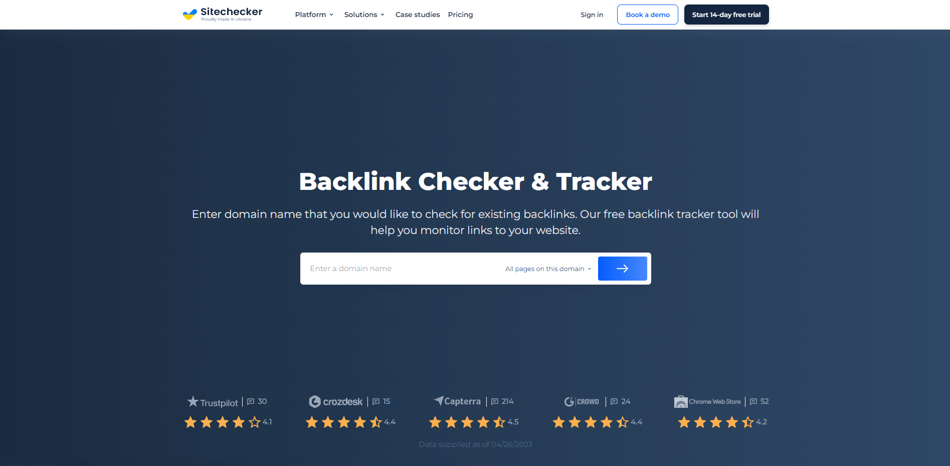Backlink Checker Tracker Sitechecker
