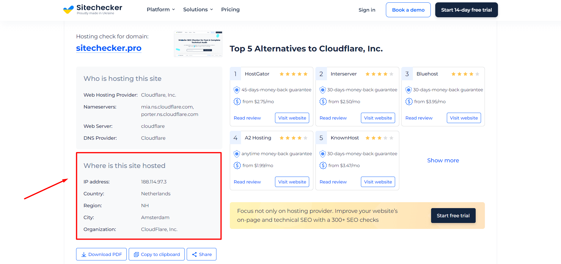 Hosting Checker: Who Is Hosting a Website & Where Is It Hosted ᐈ