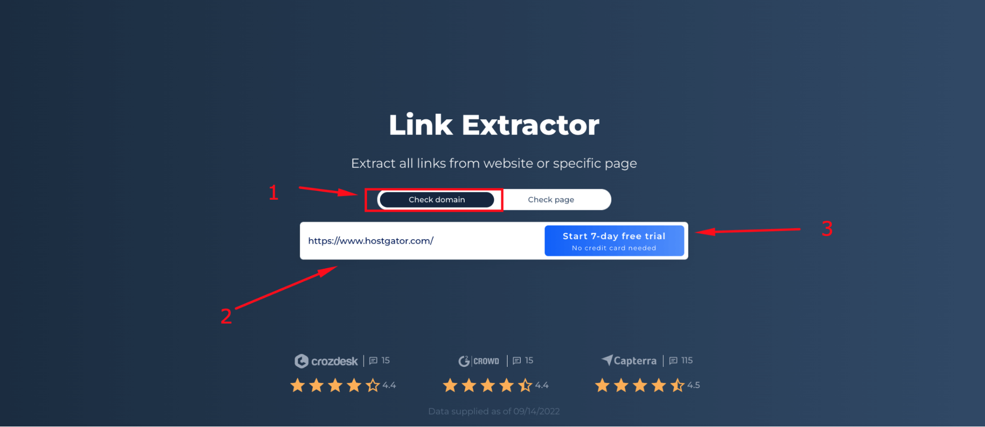 Link Extractor Domain Check