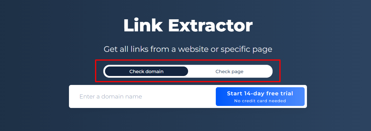 Link Extractor Start