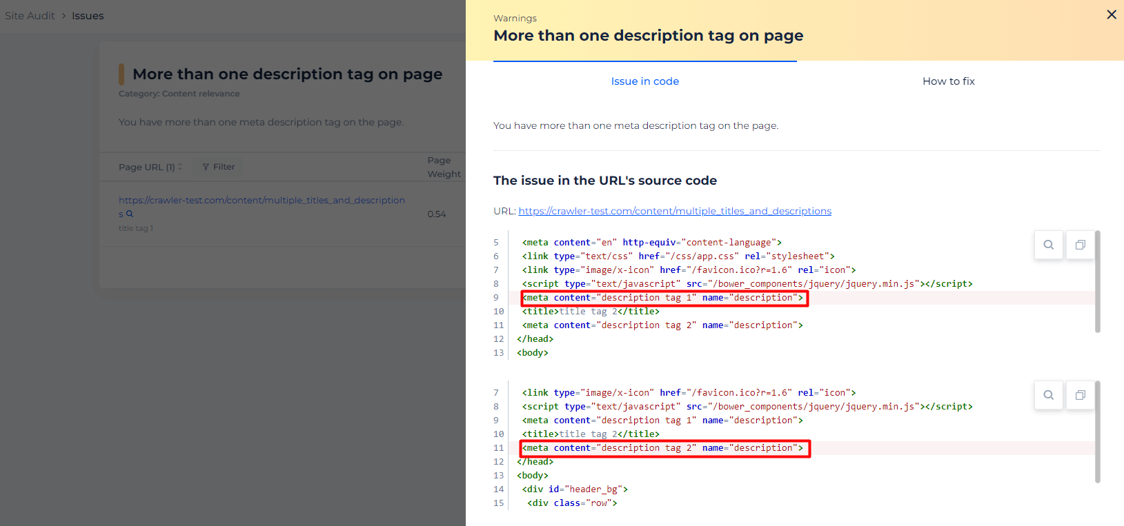 Multiple Descriptions Code