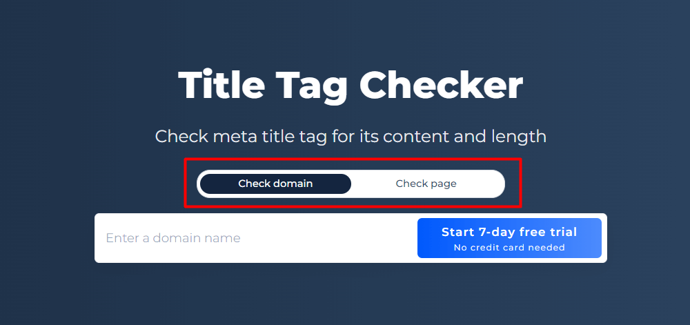 Title Tag Checker