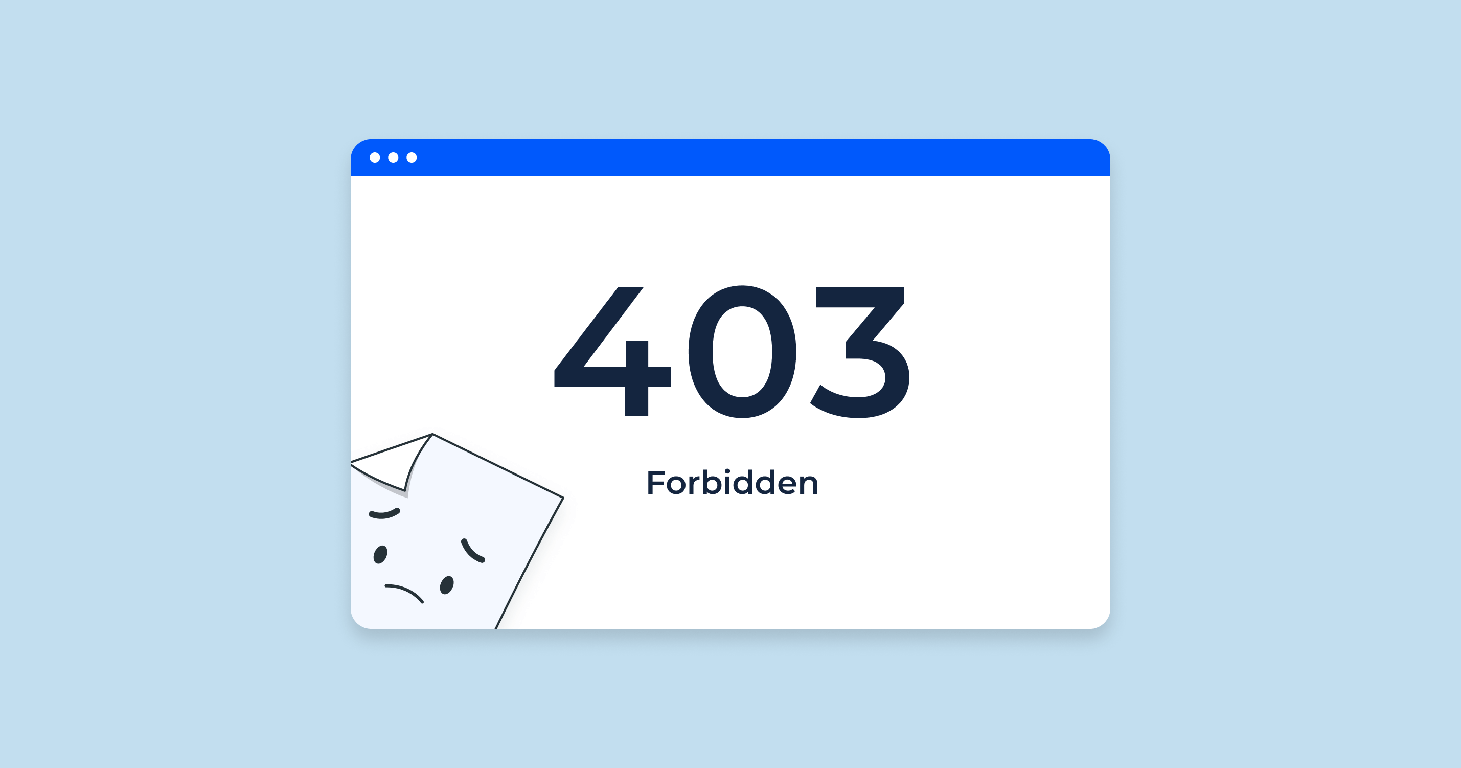 Troubleshooting - 403 Forbidden error