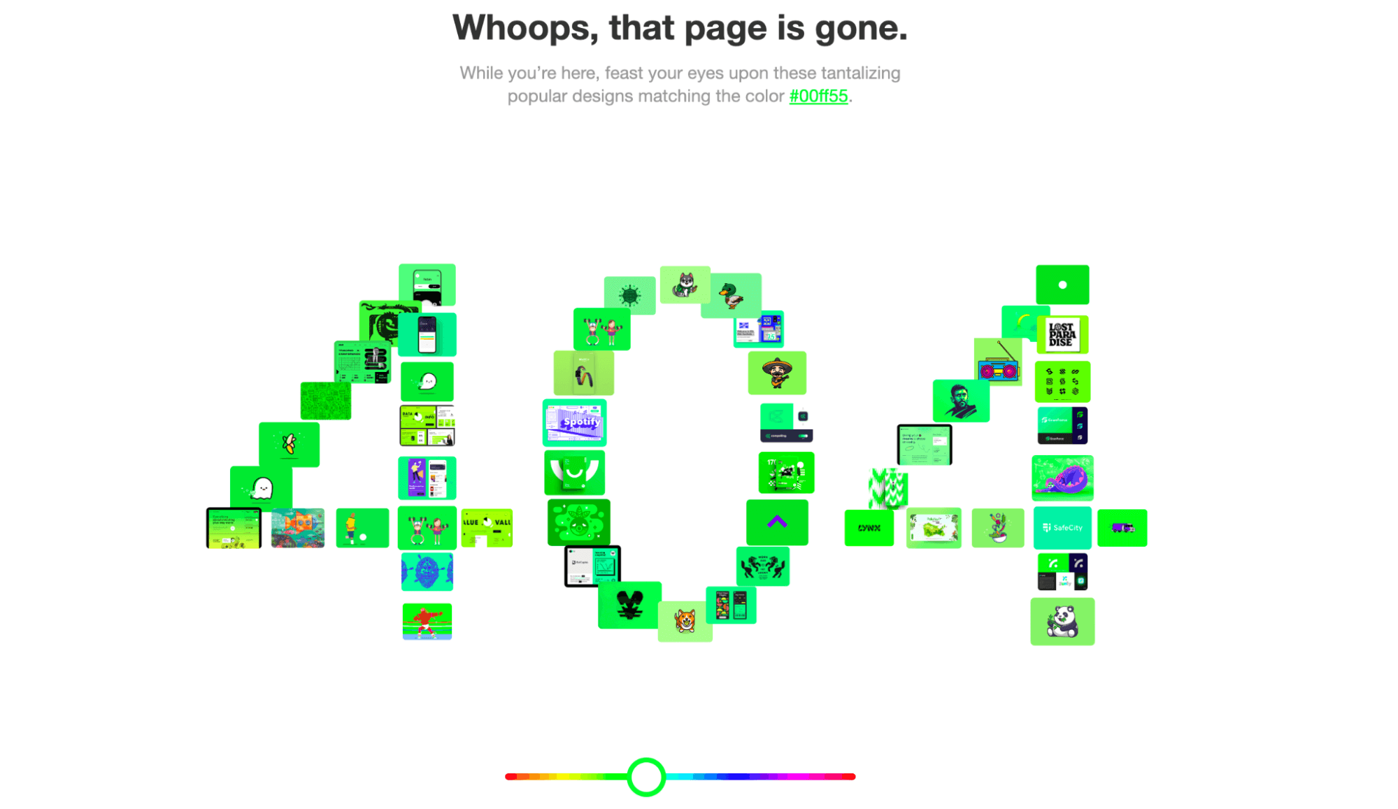 Dribbble 404 Page