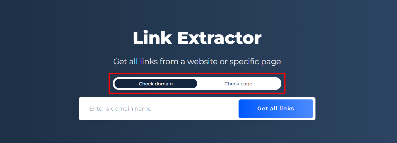 Link Extractor Start