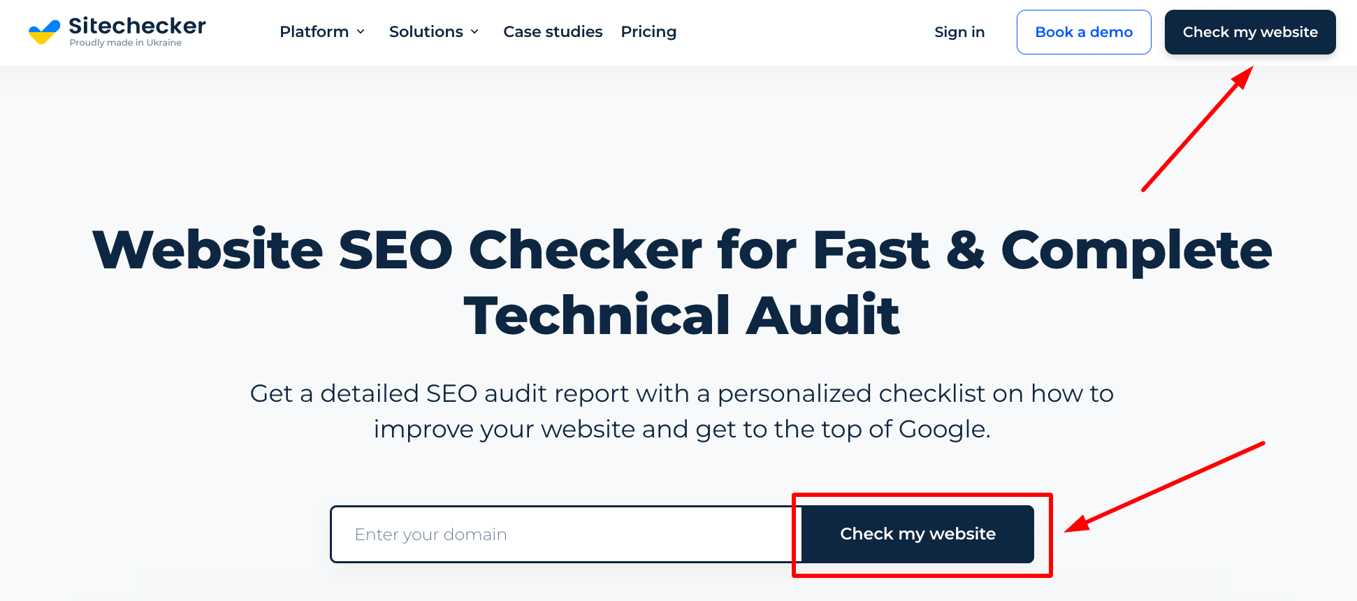 Sitechecker Call To Action