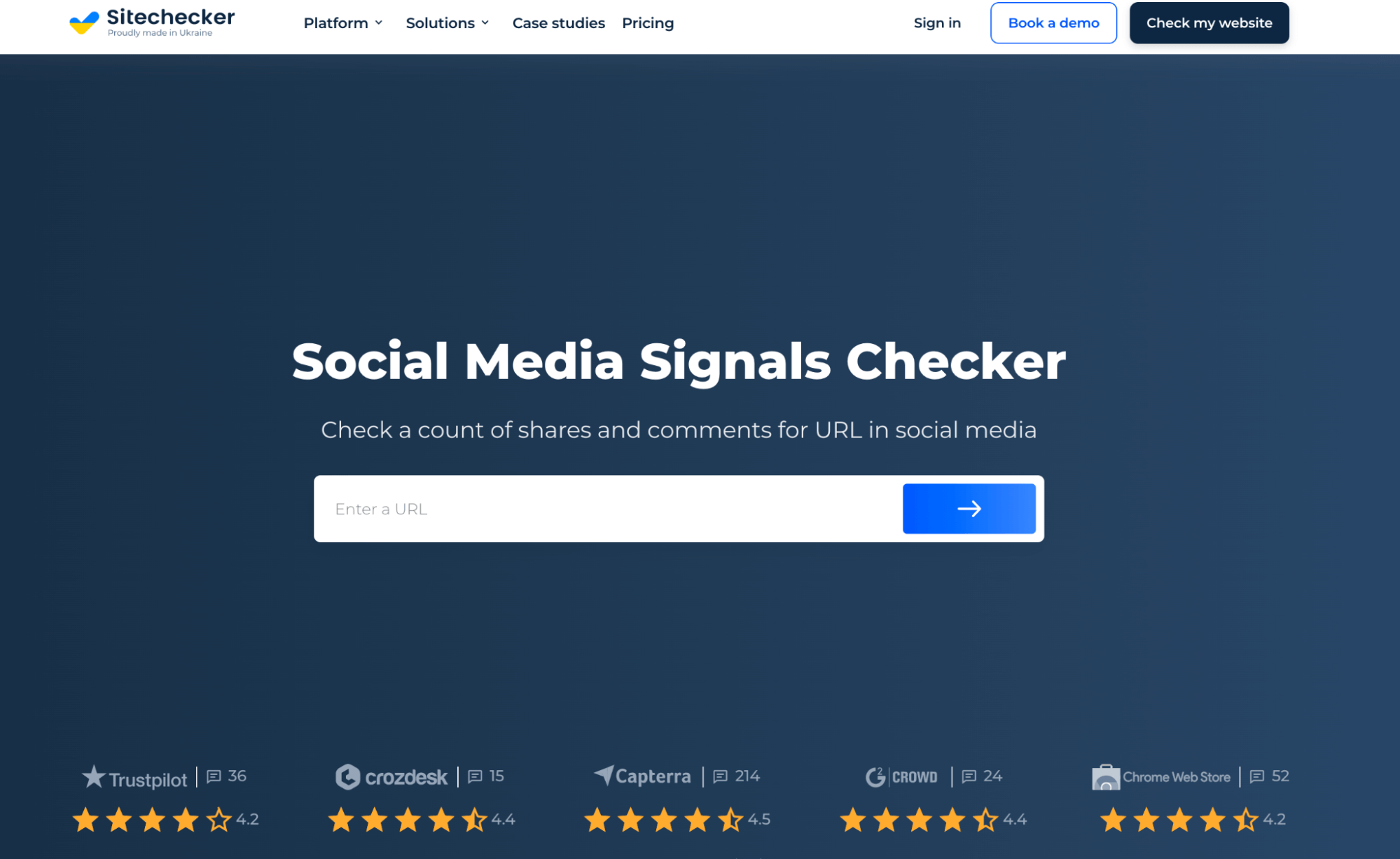 Social Media Signals Checker