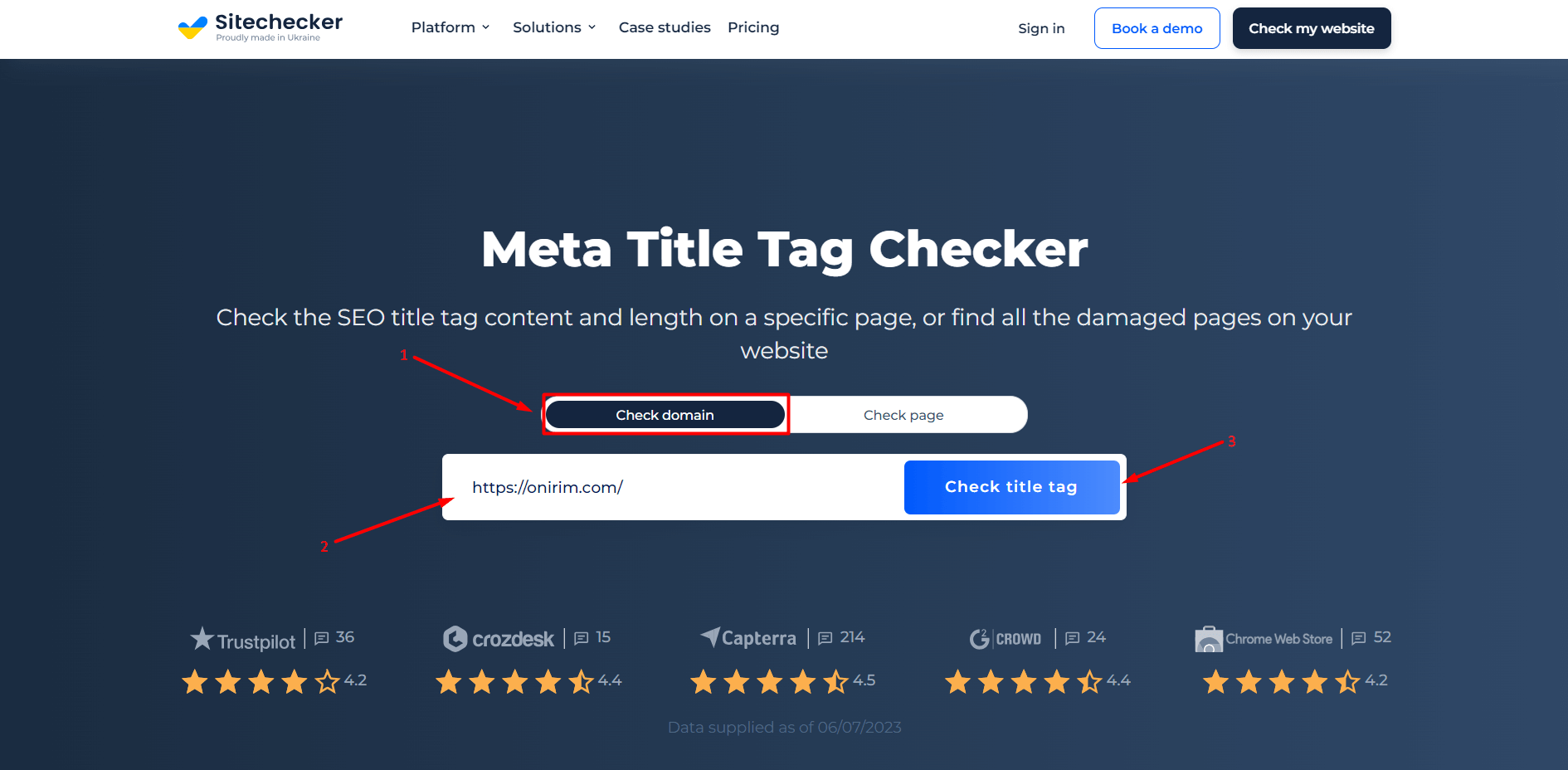 Title Tag Checker Domain