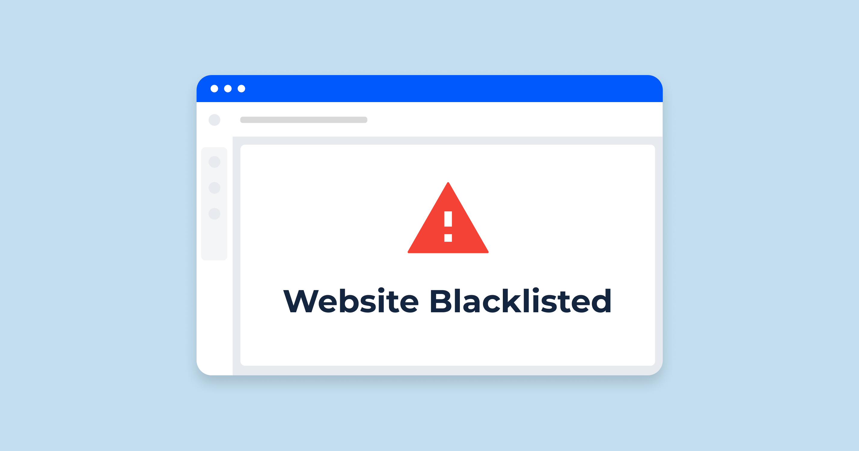 Website Blacklisted 