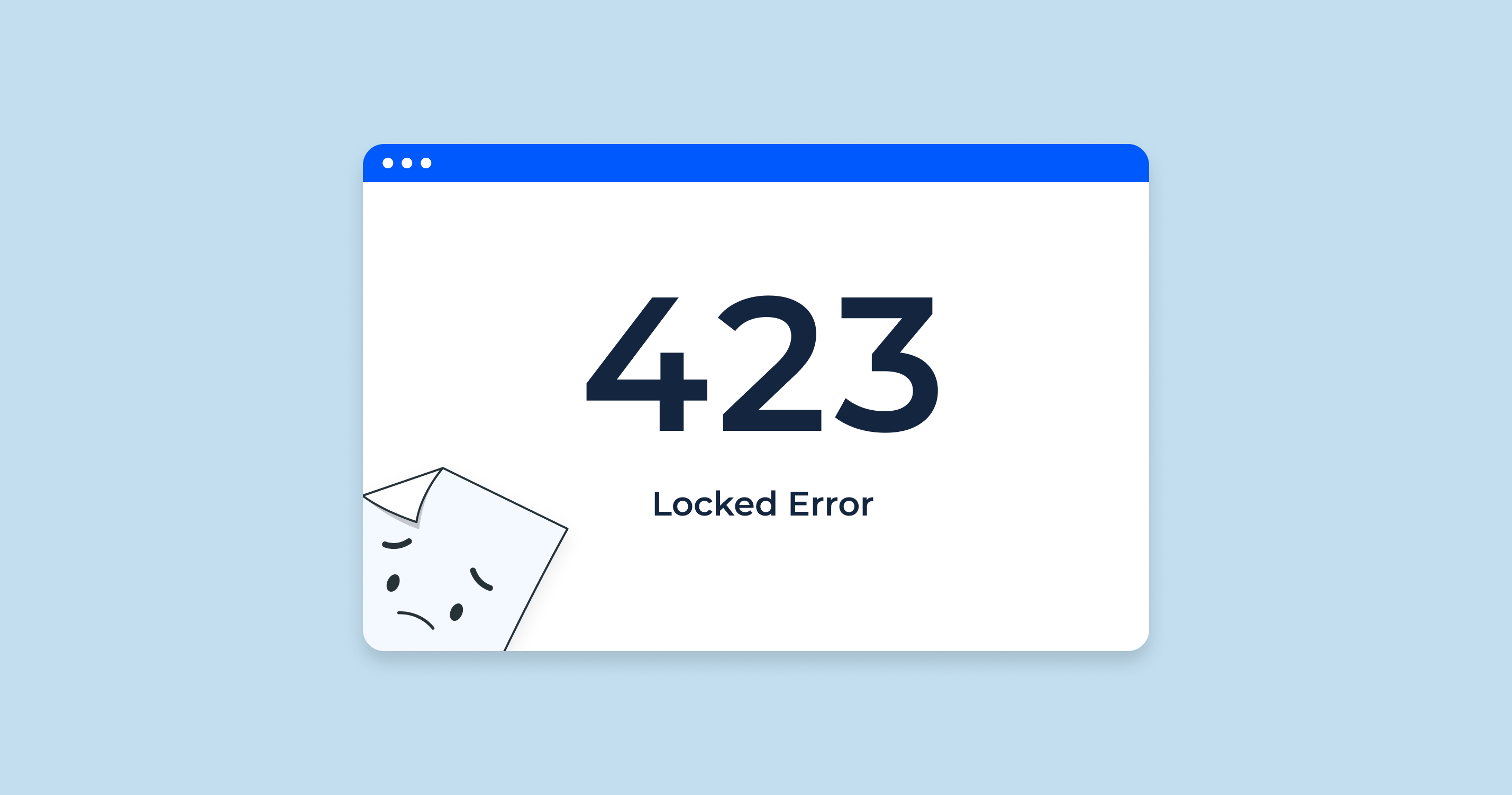 423 Error 