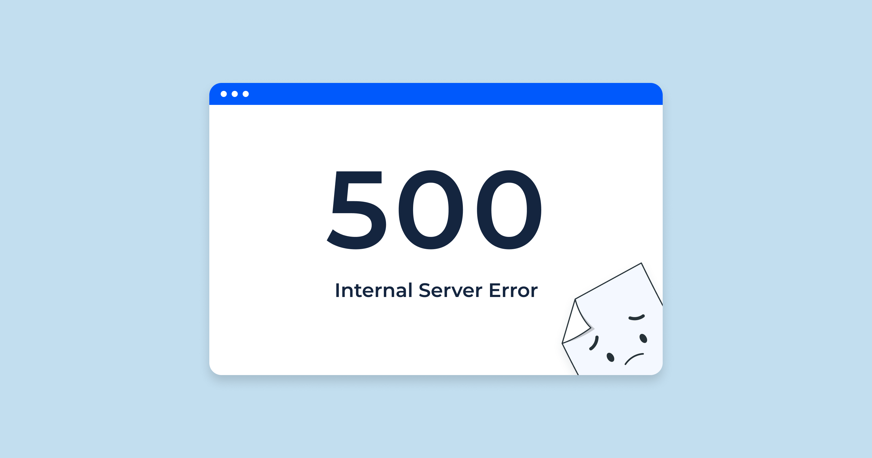 500 - Internal Server Error
