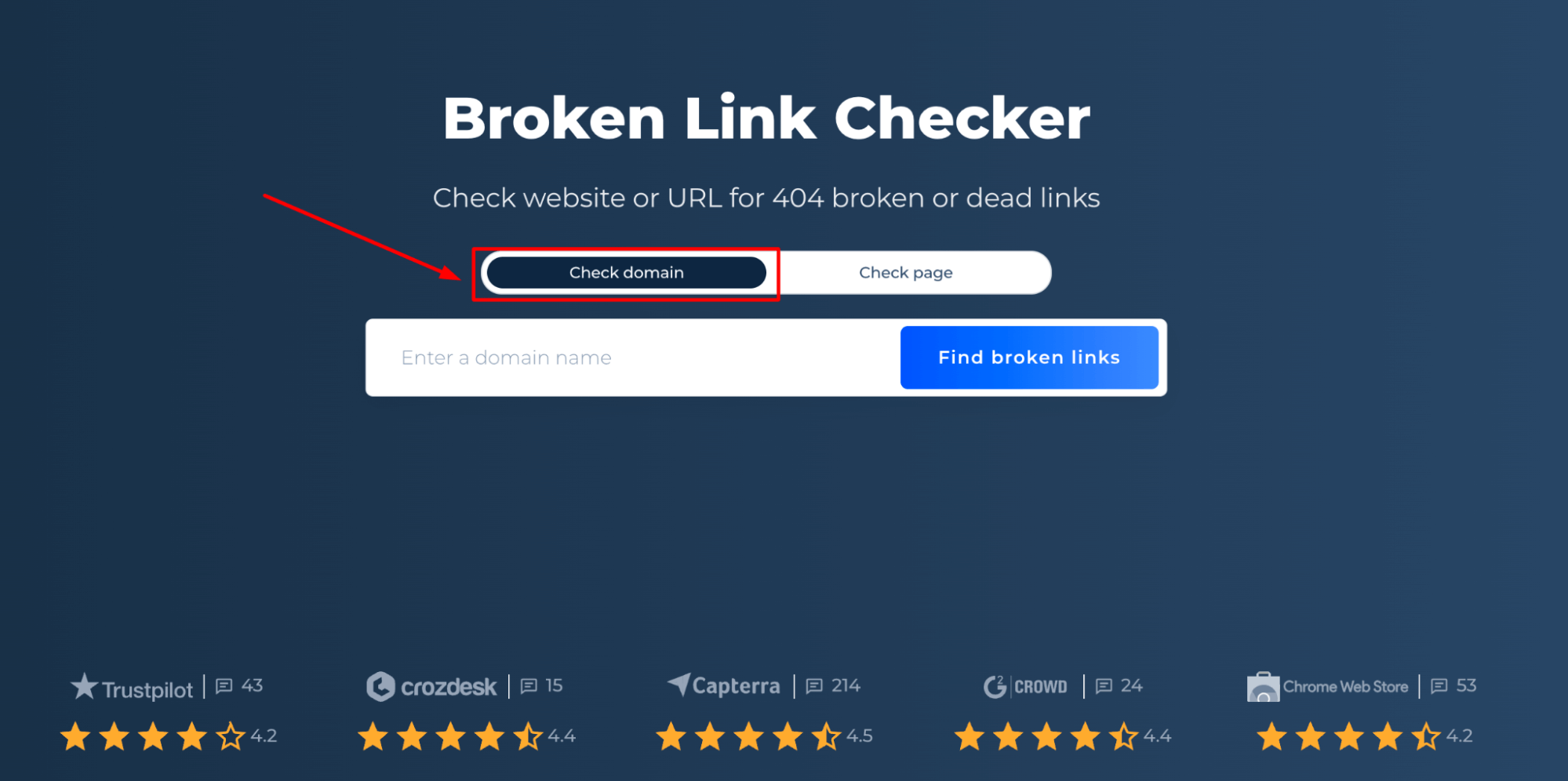 Broken Link Checker Domain
