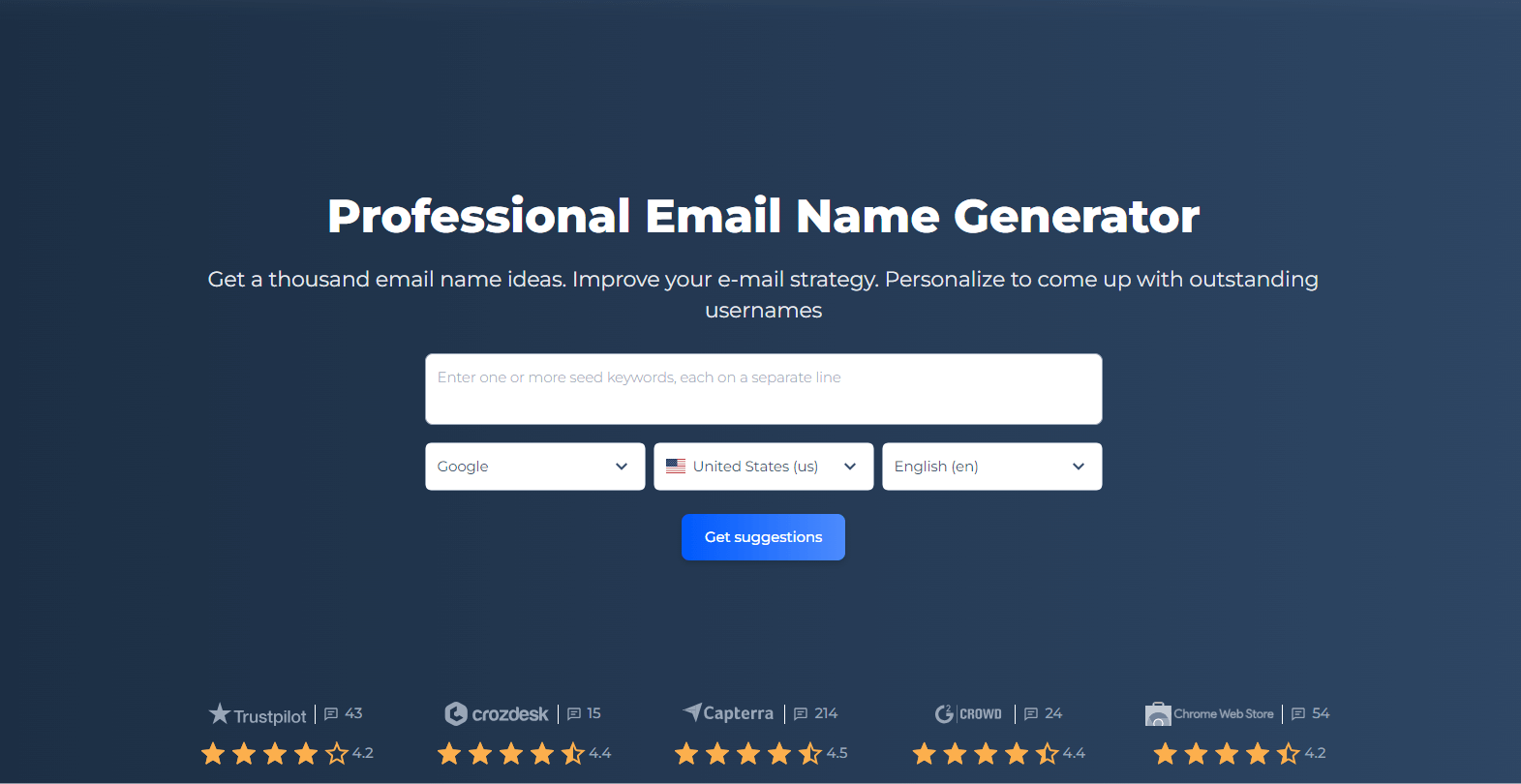 Generador de nombres de correo electrónico