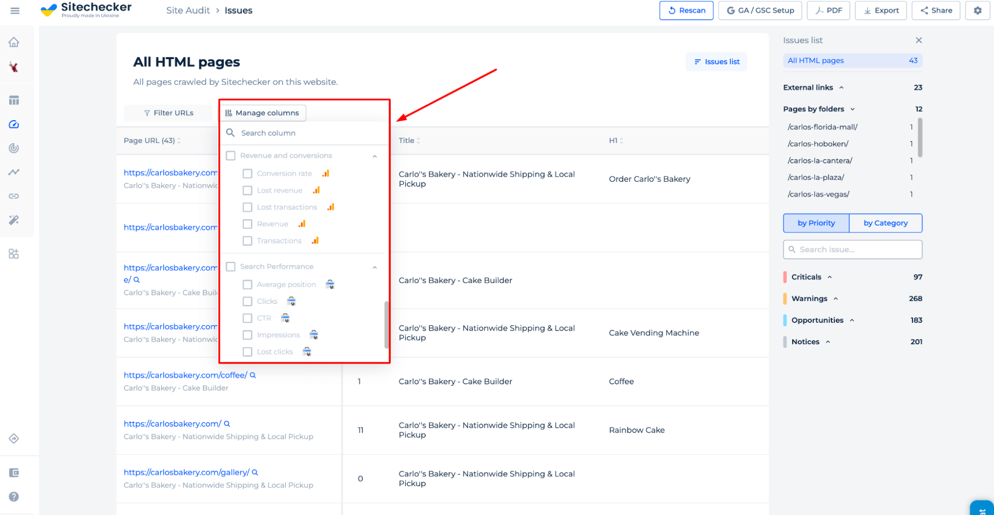 Datos de los servicios de Google