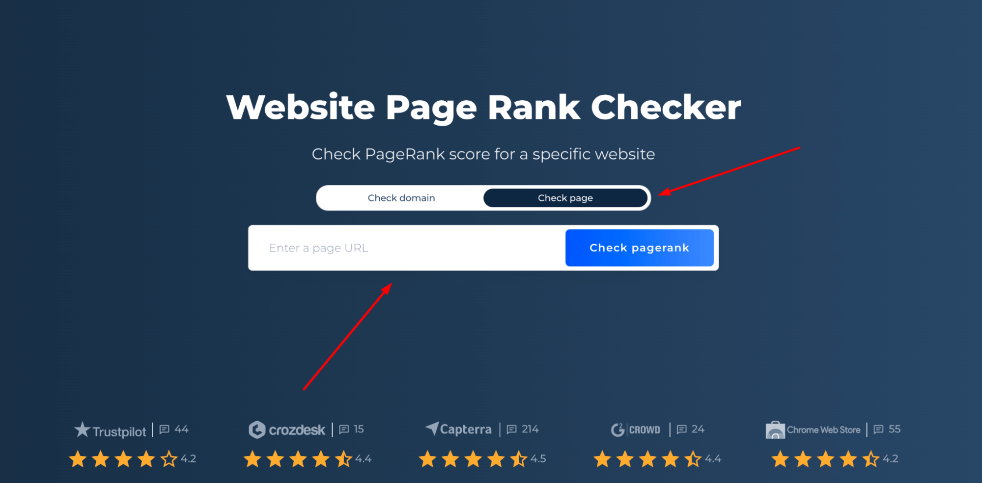 Page best sale rank tracker