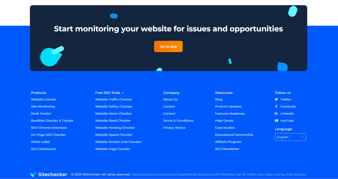 monitoring website