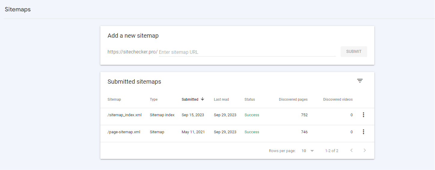 Search Console Sitemap