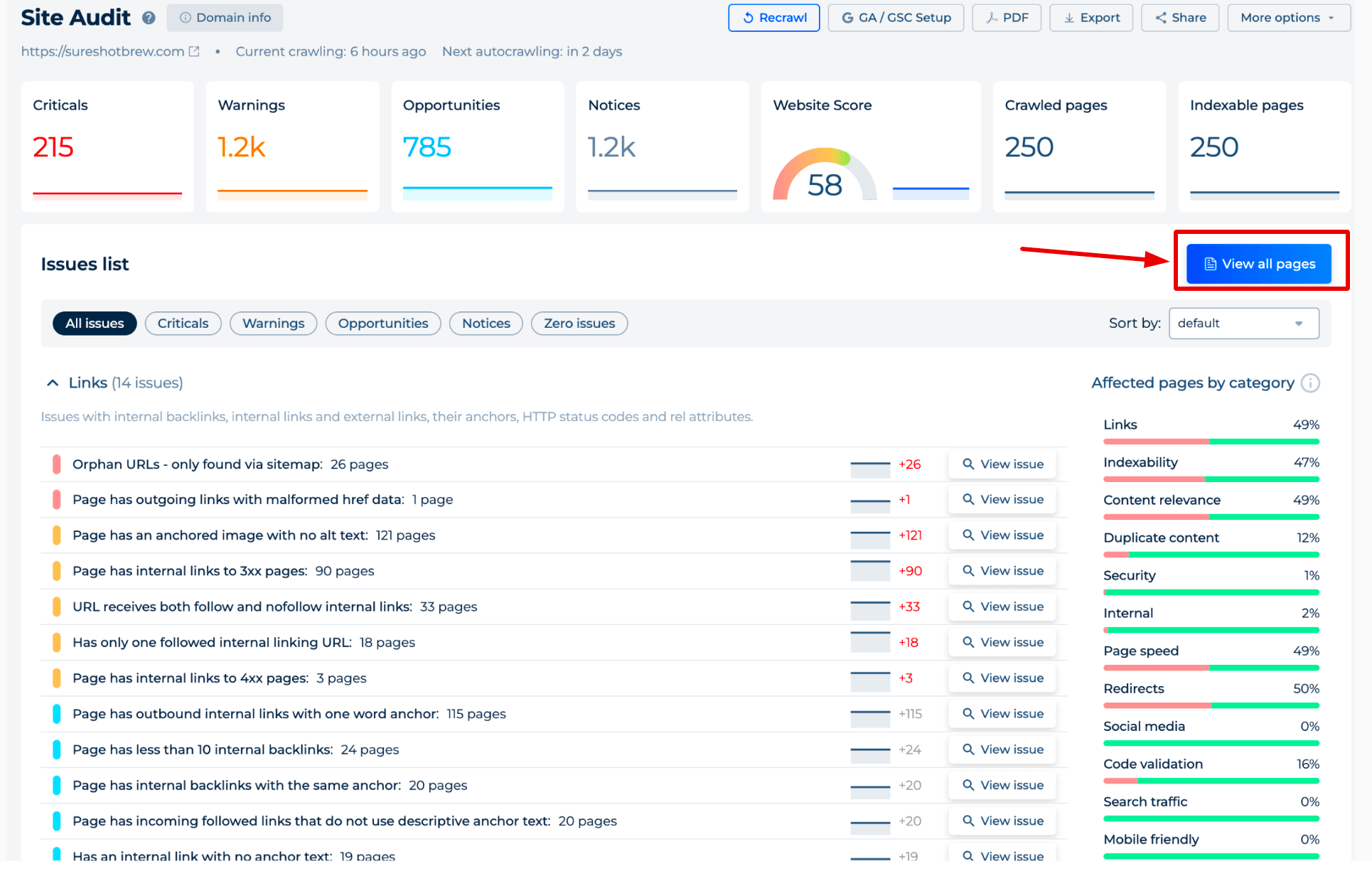 Directory Scanner Visualizza tutte le pagine