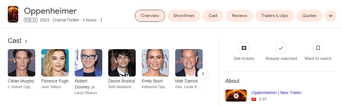 movie schema markup