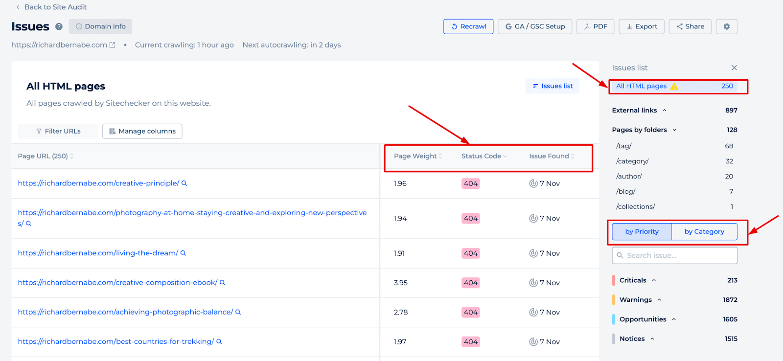 Contatore di pagine Caratteristiche aggiuntive