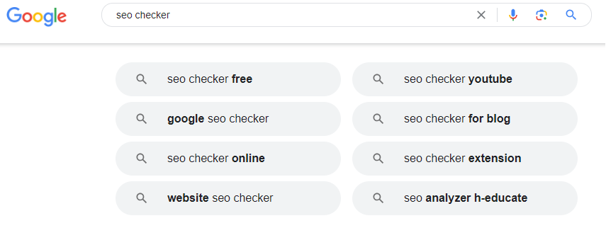 search in google