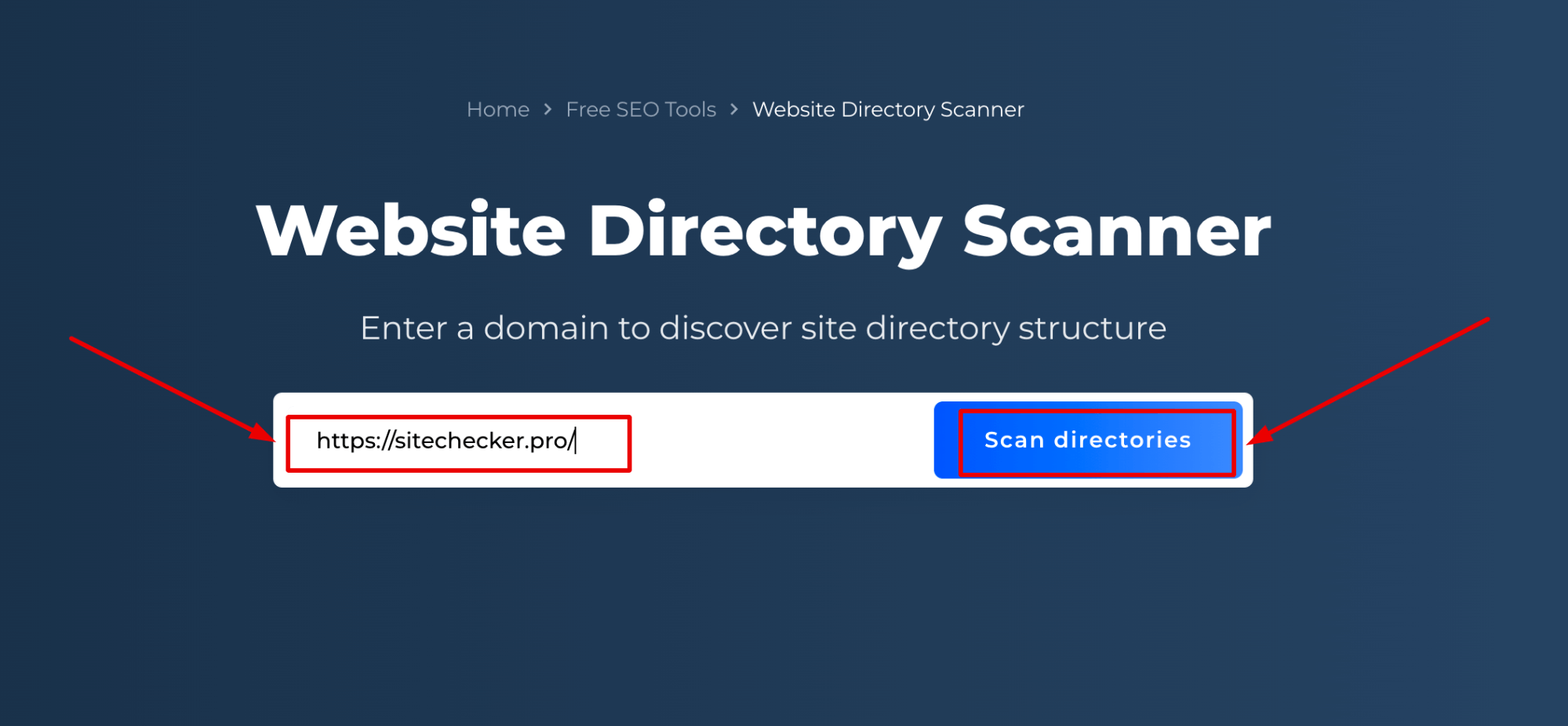 Escáner de directorio de sitios web