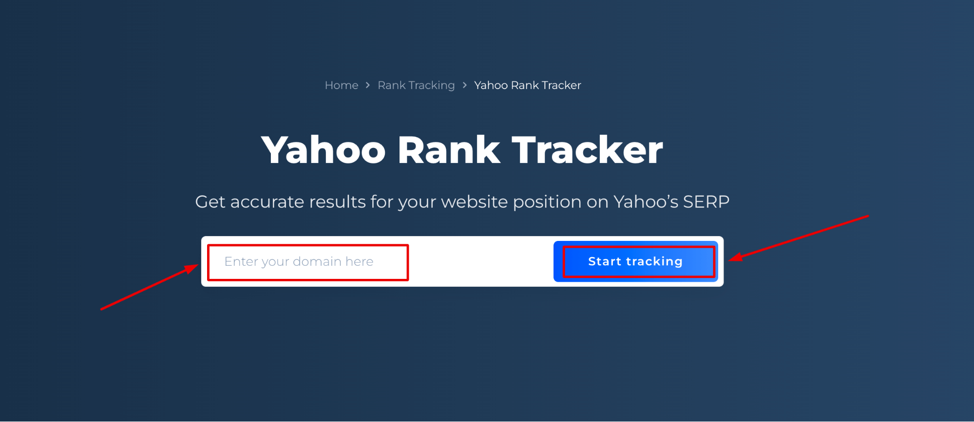 Yahoo Rank Tracker