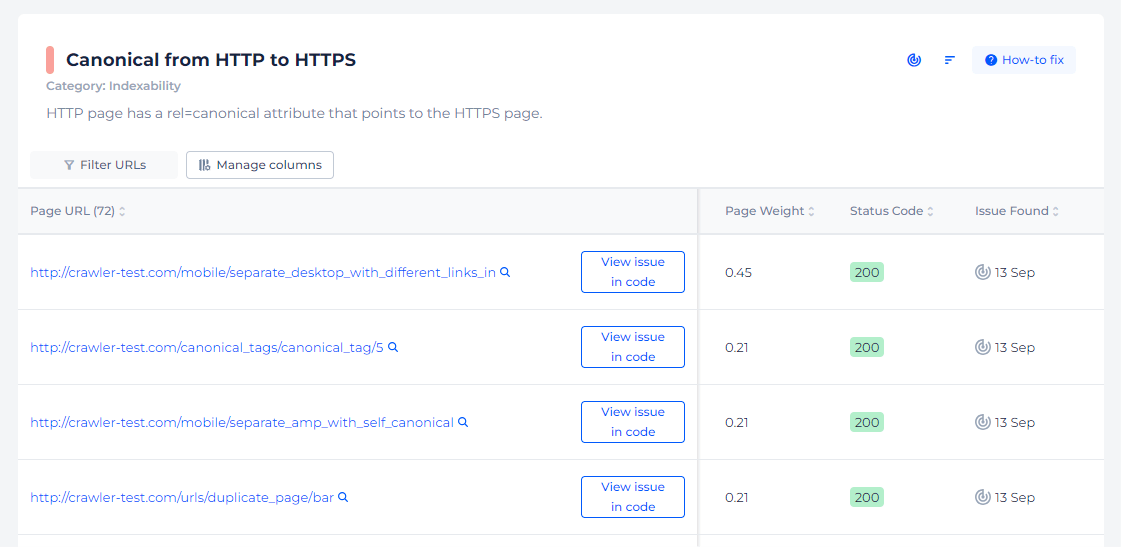 Canonical From HTTP to HTTPS Pages