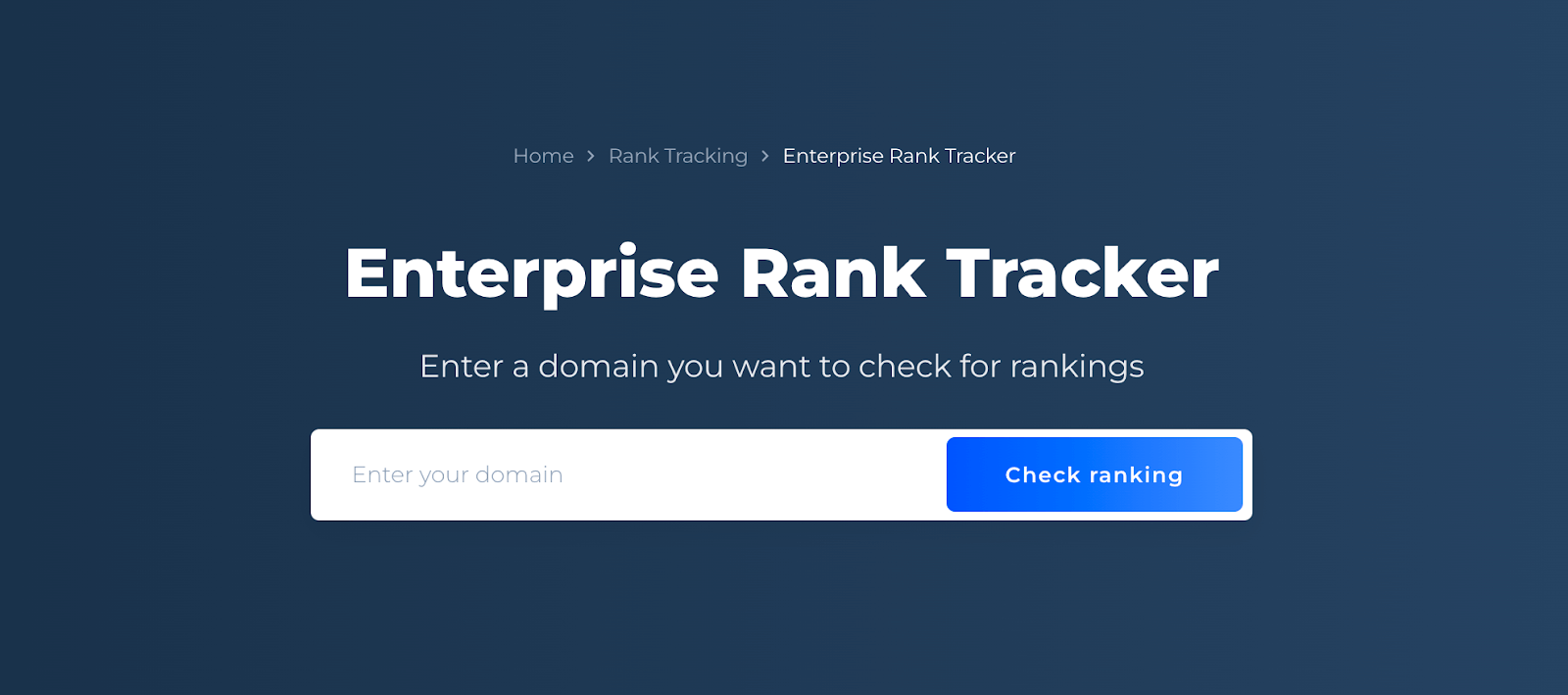 Enterprise Rank Tracker