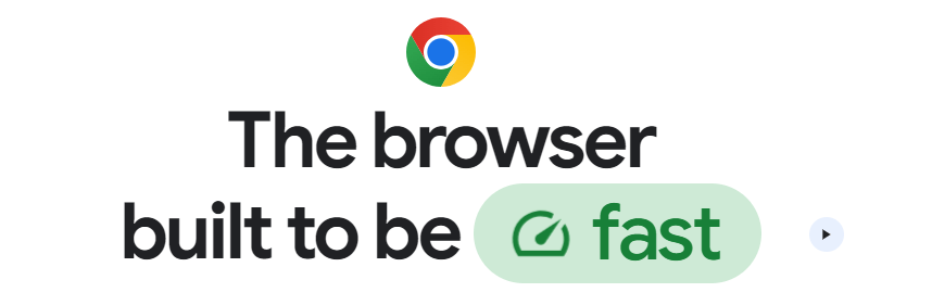 google chrome banner