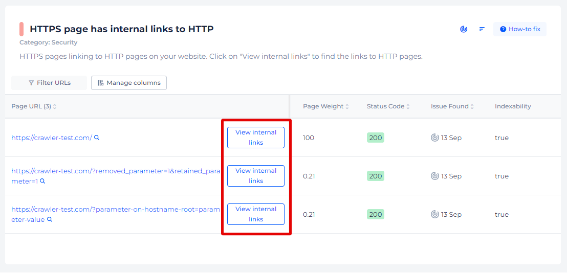 HTTPS Page Has Link to HTTP Page Pages