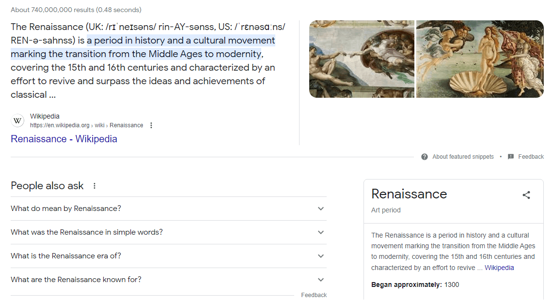 Renaissance Info