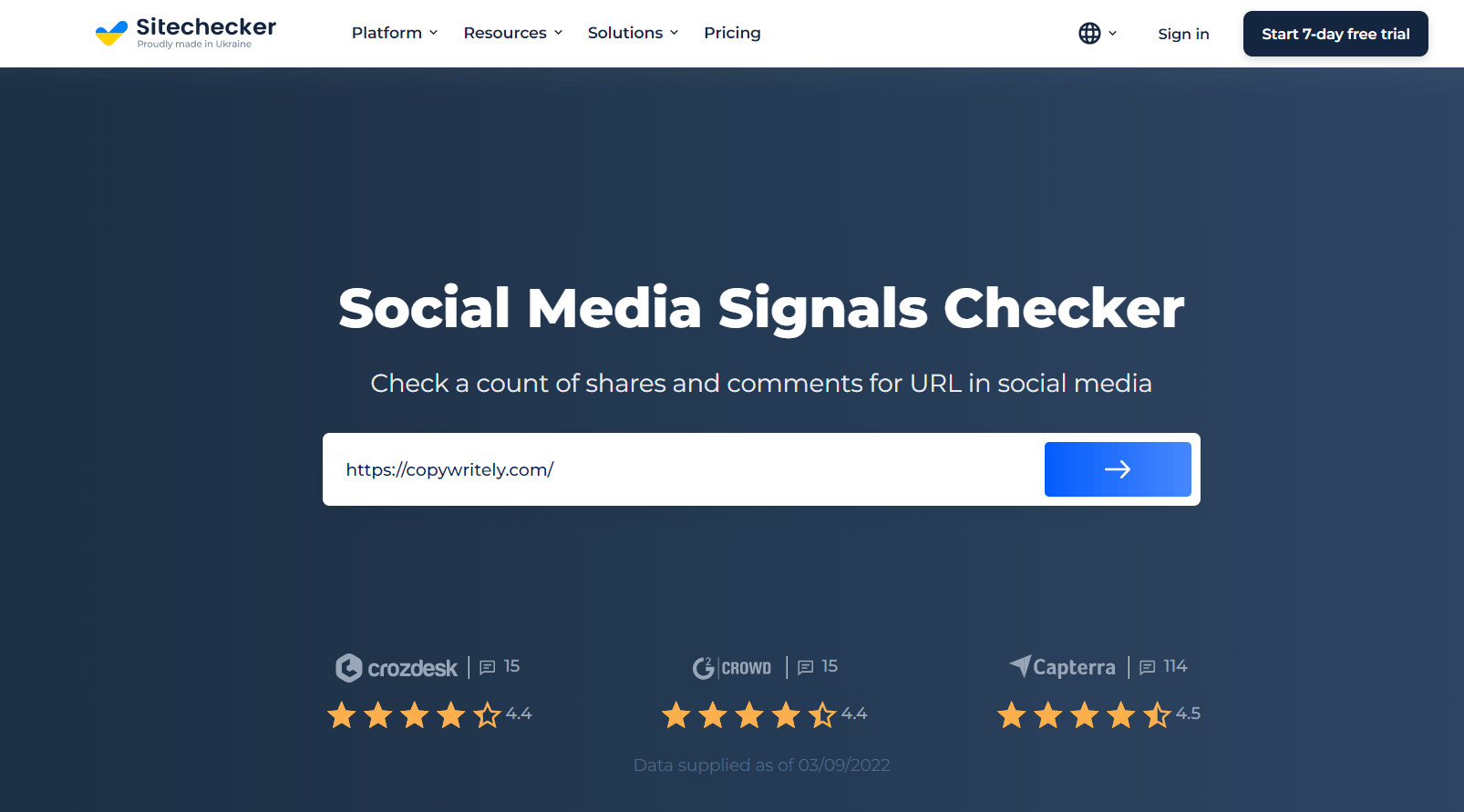 social media signals checker