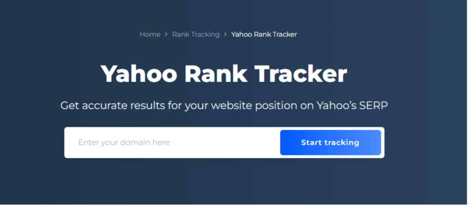 yahoo rank tracker
