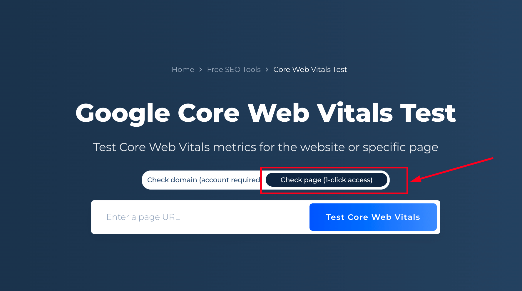 Core Web Vitals Test Page