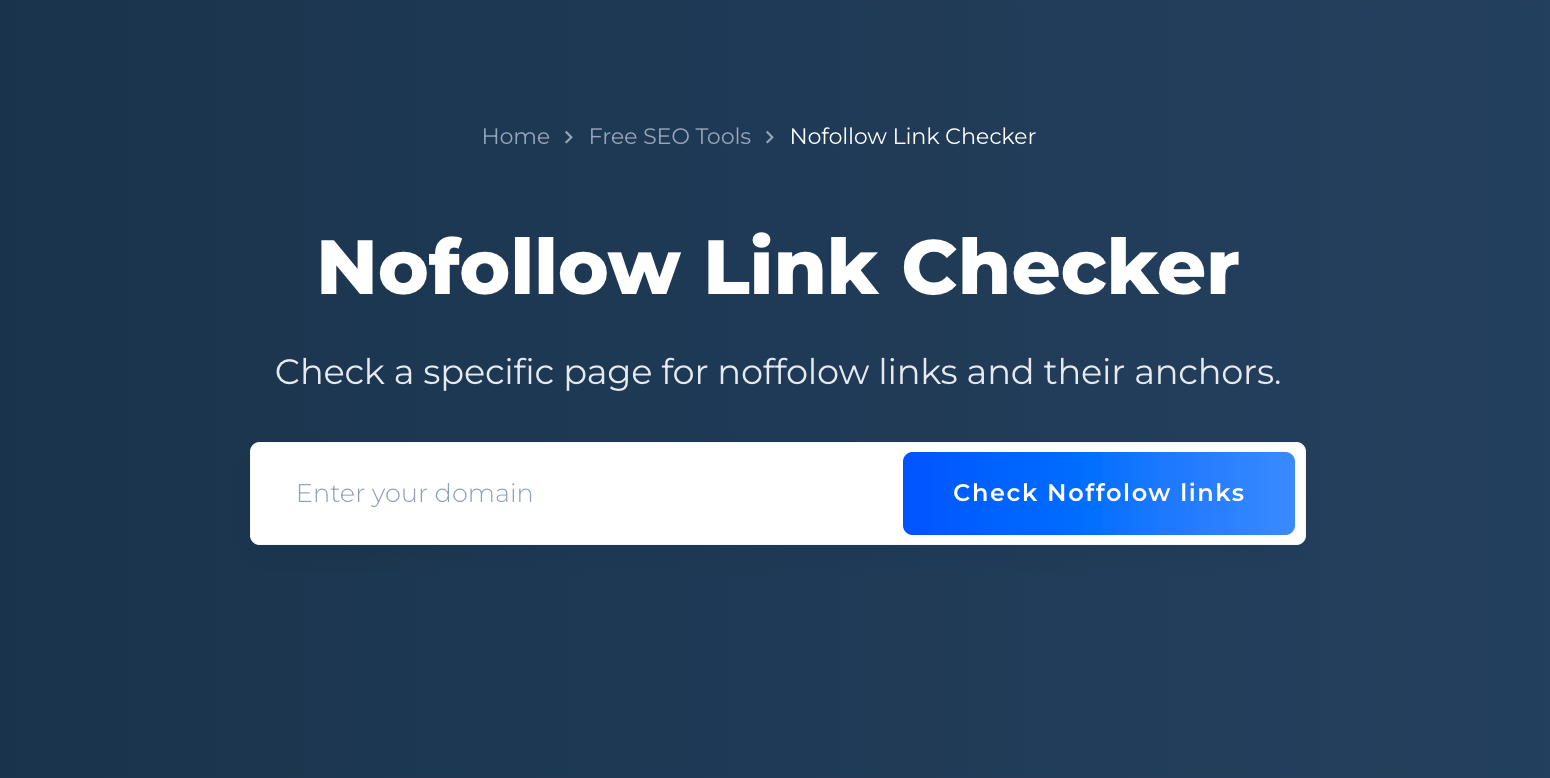 Nofollow Link Checker