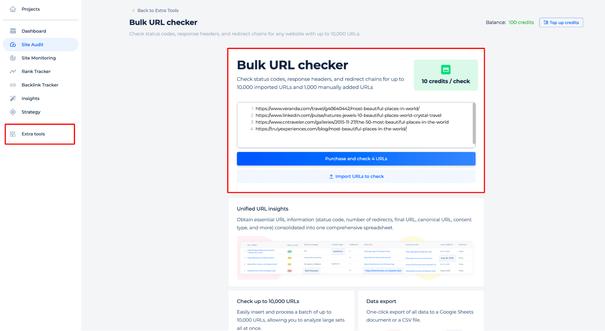 Bulk URL Checker