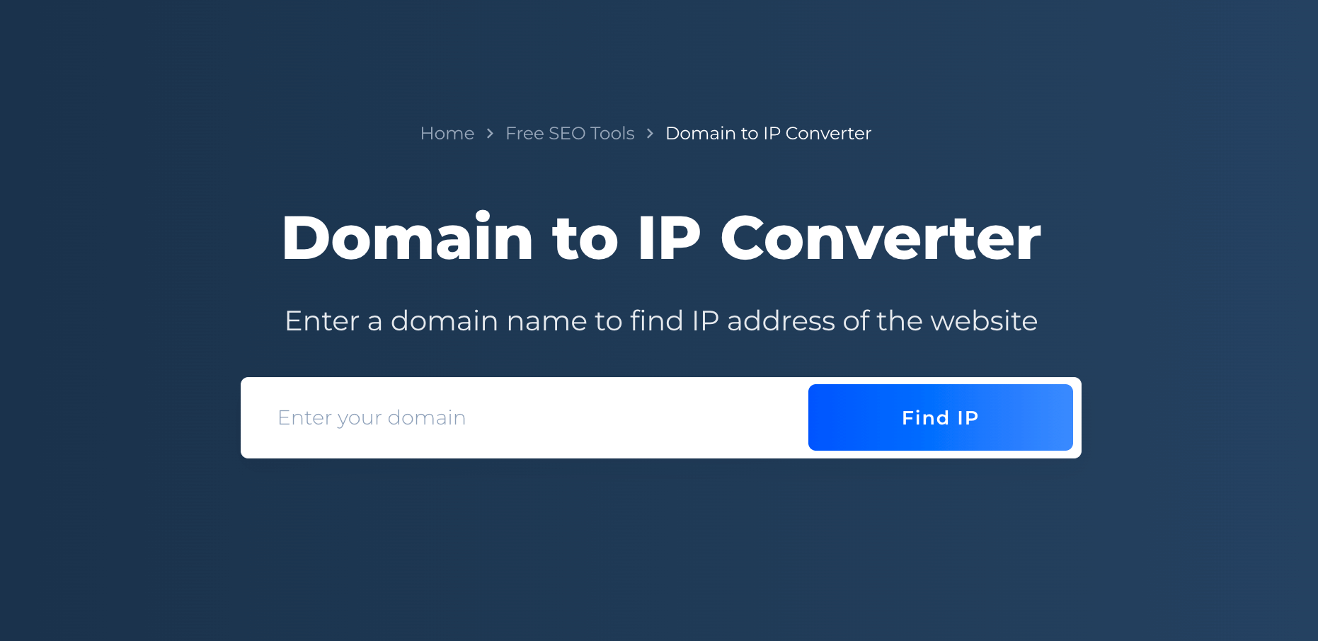 Domain to IP Converter
