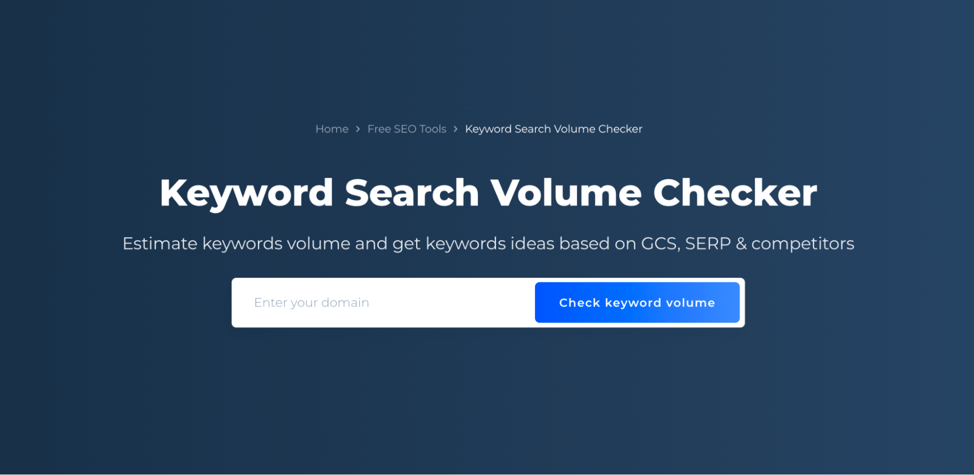 Keyword Search Volume Checker