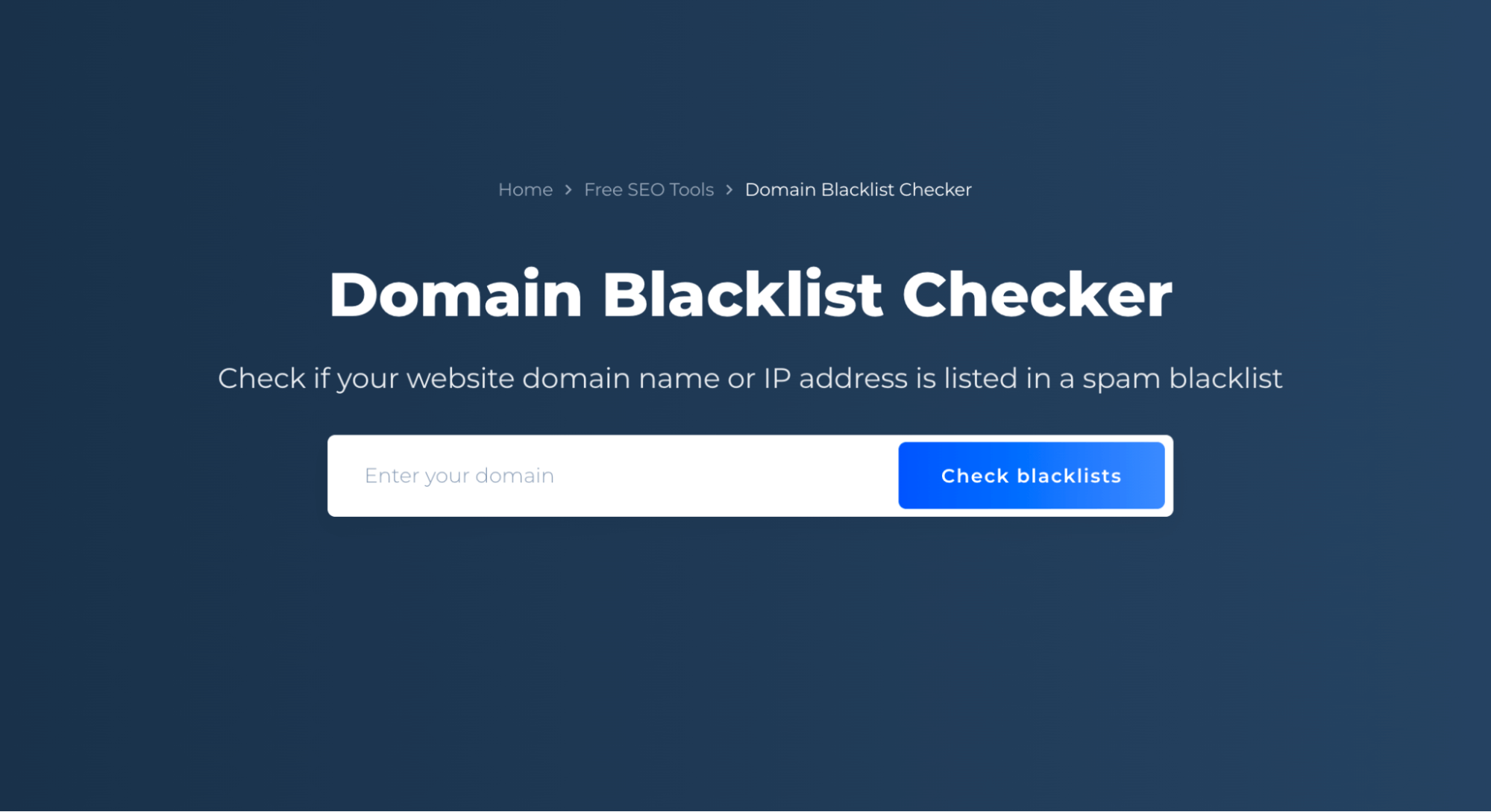 Domain Blacklist Checker