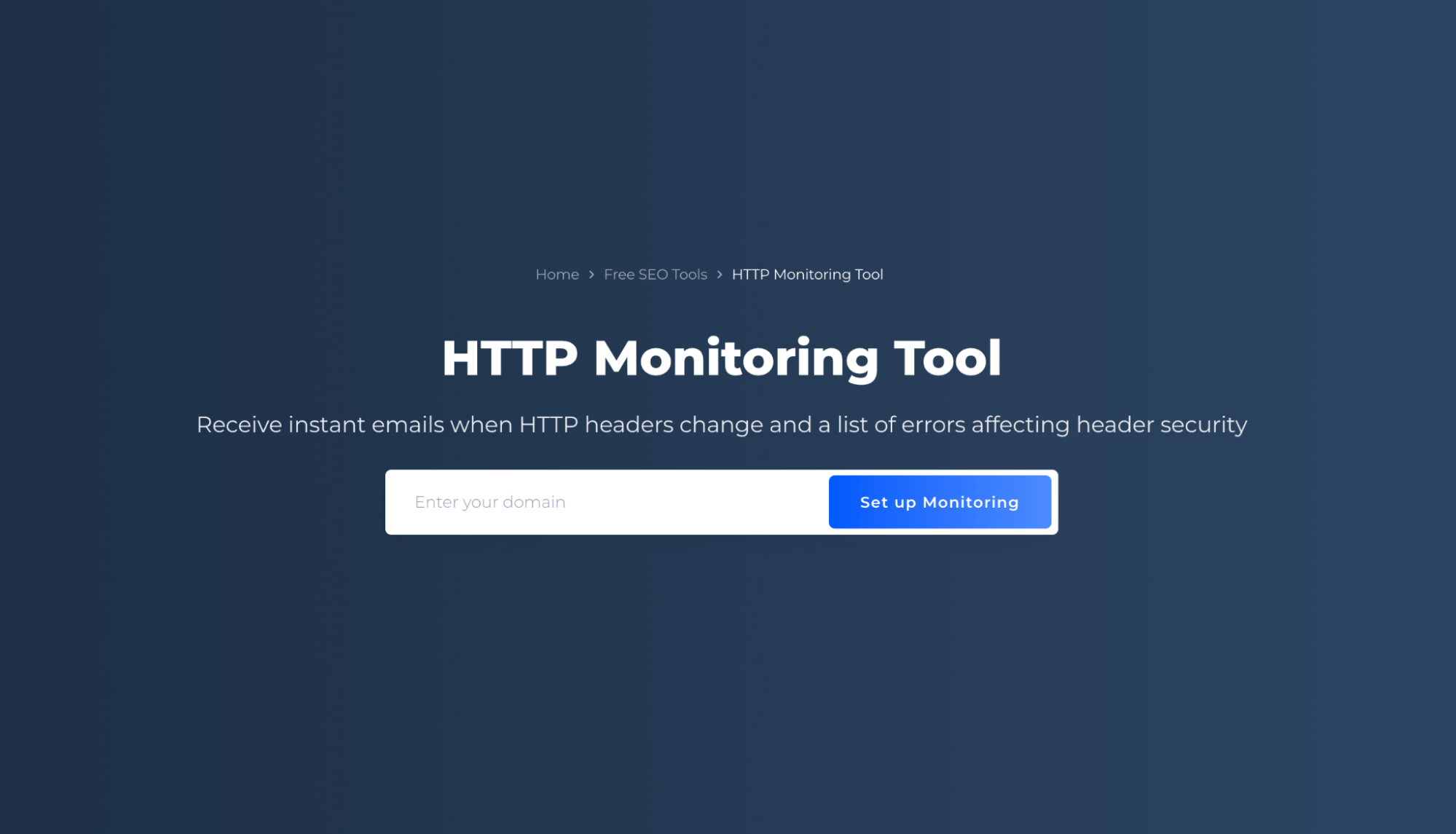 HTTP Monitoring Tool