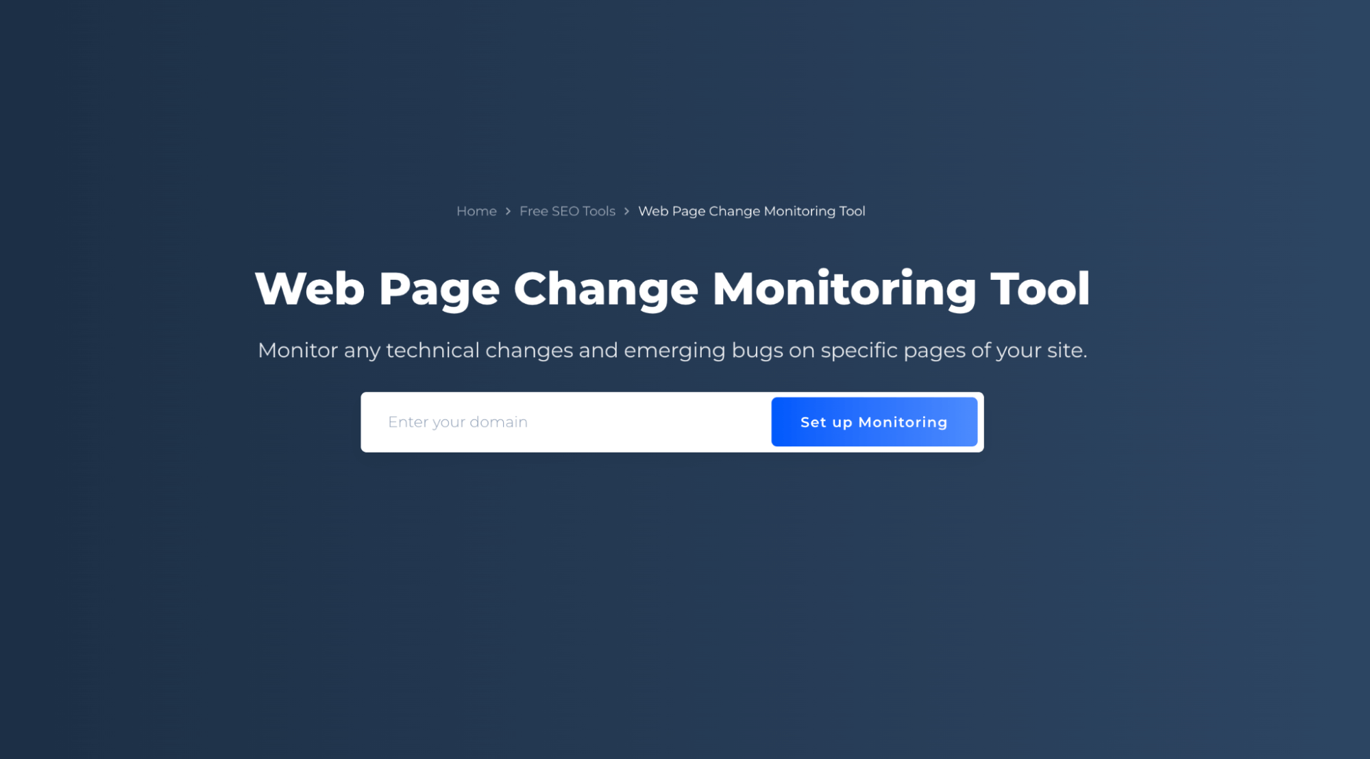 Web Page Change Monitoring
